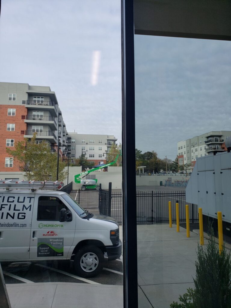 Office window installation